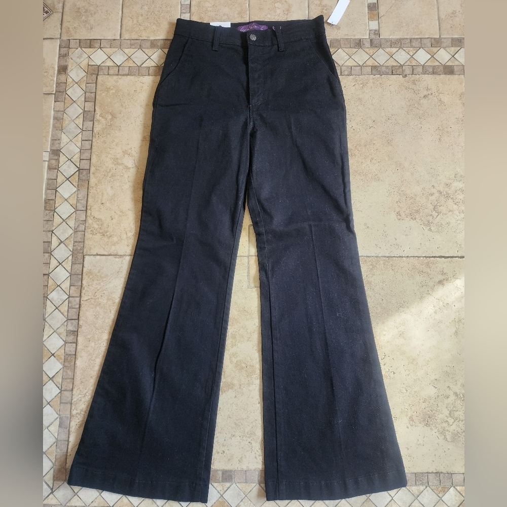 Gloria Vanderbilt Black Boot Cut Flare Trouser Pants